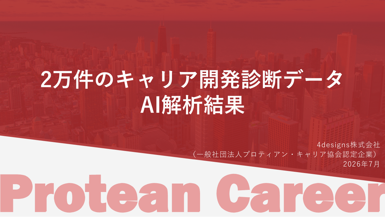 2万件のキャリア開発診断データ AI解析結果